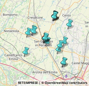 Mappa Via Albani, 40017 San Giovanni in Persiceto BO, Italia (5.9755)