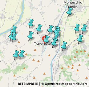 Mappa Via Fratelli Cantini, 43029 Traversetolo PR, Italia (3.8435)