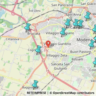 Mappa Tangenziale Sud Salvatore Quasimodo, 41126 Modena MO, Italia (3.33154)