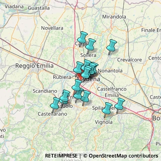 Mappa Tangenziale Sud Salvatore Quasimodo, 41126 Modena MO, Italia (9.85944)