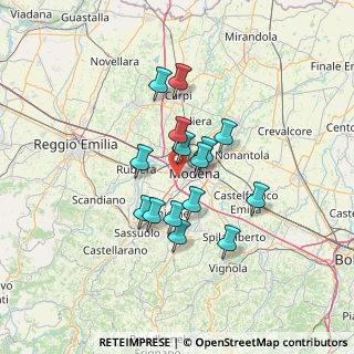 Mappa Tangenziale Sud Salvatore Quasimodo, 41126 Modena MO, Italia (10.69)