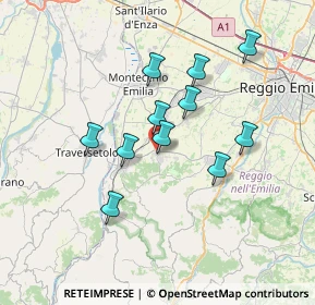 Mappa Via Matilde di Canossa, 42020 Quattro Castella RE, Italia (6.09)