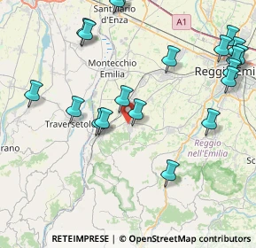 Mappa Via Matilde di Canossa, 42020 Quattro Castella RE, Italia (10.116)