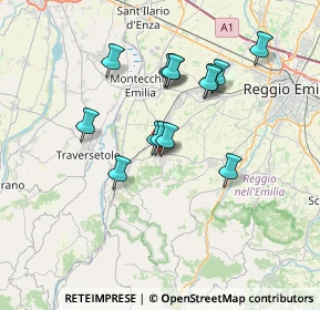 Mappa Via Matilde di Canossa, 42020 Quattro Castella RE, Italia (6.09643)