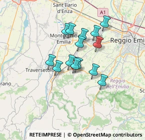 Mappa Via Matilde di Canossa, 42020 Quattro Castella RE, Italia (5.18143)