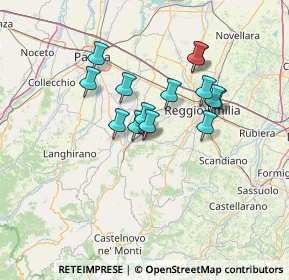 Mappa Via Matilde di Canossa, 42020 Quattro Castella RE, Italia (11.06786)