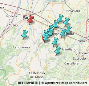 Mappa Via Matilde di Canossa, 42020 Quattro Castella RE, Italia (10.35857)