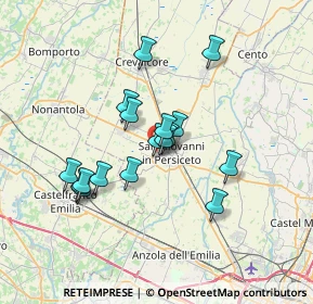 Mappa Via Montirone, 40017 San Giovanni In Persiceto BO, Italia (5.75471)
