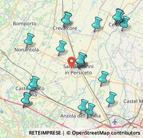 Mappa Via Montirone, 40017 San Giovanni In Persiceto BO, Italia (9.5925)