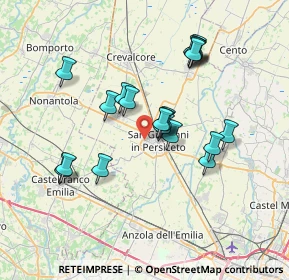 Mappa Via Montirone, 40017 San Giovanni In Persiceto BO, Italia (6.4565)