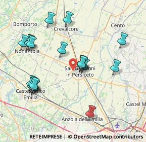 Mappa Via Montirone, 40017 San Giovanni In Persiceto BO, Italia (8.375)