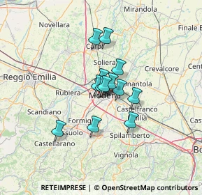 Mappa Via Nicolò Matarelli, 41124 Modena MO, Italia (8.14)