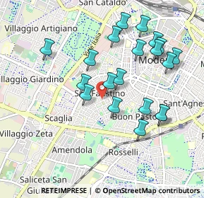 Mappa Via Nicolò Matarelli, 41124 Modena MO, Italia (0.9535)