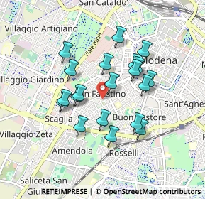 Mappa Via Nicolò Matarelli, 41124 Modena MO, Italia (0.76)