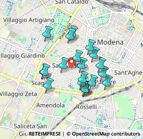 Mappa Via Nicolò Matarelli, 41124 Modena MO, Italia (0.706)