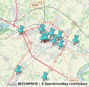 Mappa Via Nicolò Matarelli, 41124 Modena MO, Italia (3.15727)