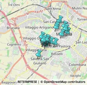 Mappa Via Giuseppe Notari, 41126 Modena MO, Italia (0.9845)