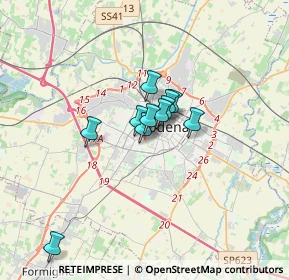 Mappa Via Giuseppe Maria Bondigli, 41124 Modena MO, Italia (2.02364)