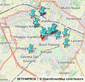Mappa Via Giuseppe Maria Bondigli, 41124 Modena MO, Italia (1.49063)