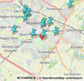 Mappa Via La Spezia, 41125 Modena MO, Italia (1.96667)