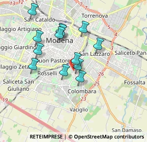 Mappa Via La Spezia, 41125 Modena MO, Italia (1.63154)