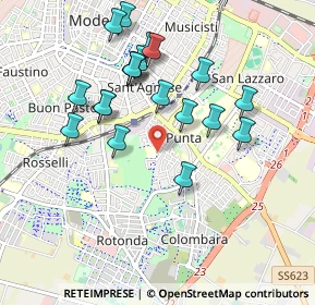 Mappa Via La Spezia, 41125 Modena MO, Italia (0.9185)