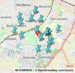 Mappa Via La Spezia, 41125 Modena MO, Italia (0.7735)