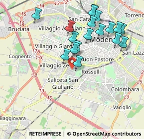 Mappa Via Benozzo Gozzoli, 41125 Modena MO, Italia (2.06056)