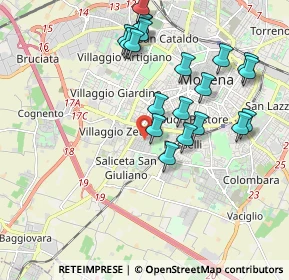 Mappa Via Benozzo Gozzoli, 41125 Modena MO, Italia (2.0115)