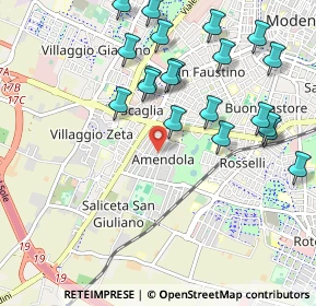 Mappa Via Benozzo Gozzoli, 41125 Modena MO, Italia (1.1185)