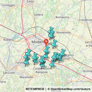 Mappa Via Giorgio Perlasca, 41126 Modena MO, Italia (6.7865)