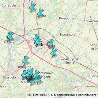 Mappa Via Giorgio Perlasca, 41126 Modena MO, Italia (11.4815)