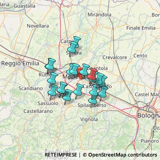 Mappa Via Giorgio Perlasca, 41126 Modena MO, Italia (10.009)