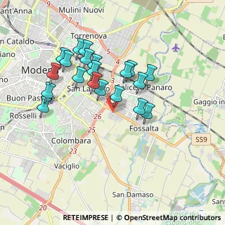 Mappa Via Giorgio Perlasca, 41126 Modena MO, Italia (1.7025)