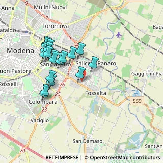 Mappa Via Franz Lehar, 41122 Modena MO, Italia (1.82)