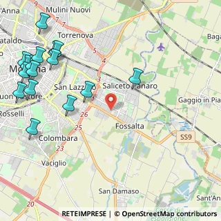 Mappa Via Franz Lehar, 41122 Modena MO, Italia (3.03813)