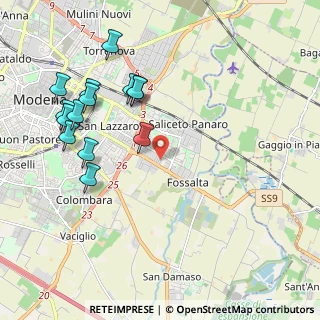 Mappa Via Franz Lehar, 41122 Modena MO, Italia (2.275)