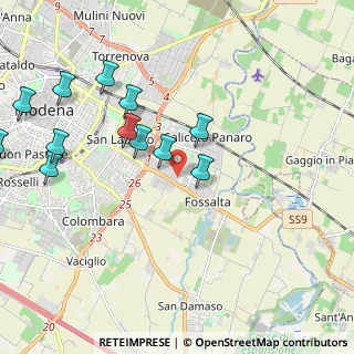Mappa Via Franz Lehar, 41122 Modena MO, Italia (2.30167)