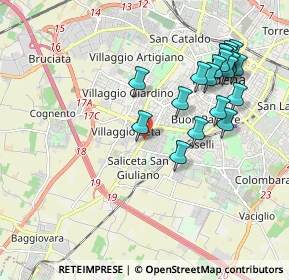 Mappa Via Corassori, 41125 Modena MO, Italia (2.1005)