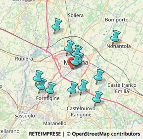 Mappa Via Augusto Valli, 41125 Modena MO, Italia (5.795)