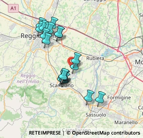 Mappa Via Cà del Diavolo, 42019 Scandiano RE, Italia (6.6755)