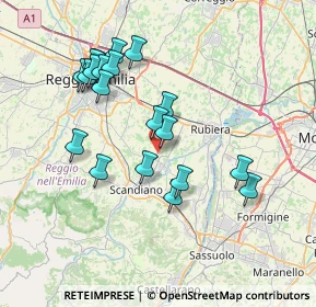 Mappa Via Cà del Diavolo, 42019 Scandiano RE, Italia (7.2685)