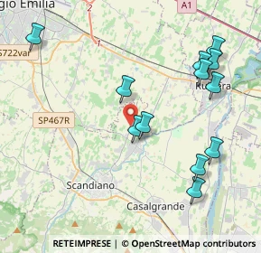 Mappa 42019 Reggio nell'Emilia RE, Italia (4.47583)