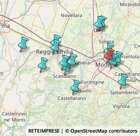 Mappa 42019 Reggio nell'Emilia RE, Italia (14.39933)