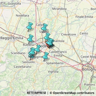 Mappa Emilia Est Bivio Fusco, 41126 Modena MO, Italia (8.97308)