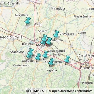 Mappa Via dei Vitali, 41122 Modena MO, Italia (11.10769)