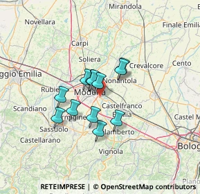 Mappa Via dei Vitali, 41122 Modena MO, Italia (9.19917)