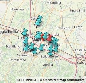 Mappa Via dei Vitali, 41122 Modena MO, Italia (10.0645)