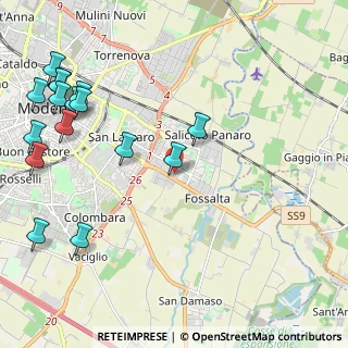 Mappa Via dei Vitali, 41122 Modena MO, Italia (2.8975)