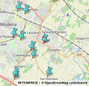 Mappa Via dei Sighicelli, 41122 Modena MO, Italia (2.99231)